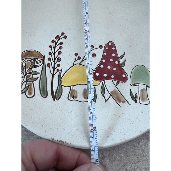 Hand Painted Mushroom Plate & Matching Mug Hobo Hippie Cottage Core Fairy Decor - Picture 8 of 10